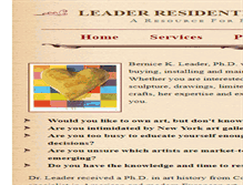 Tablet Screenshot of leaderresidentialartconsulting.com